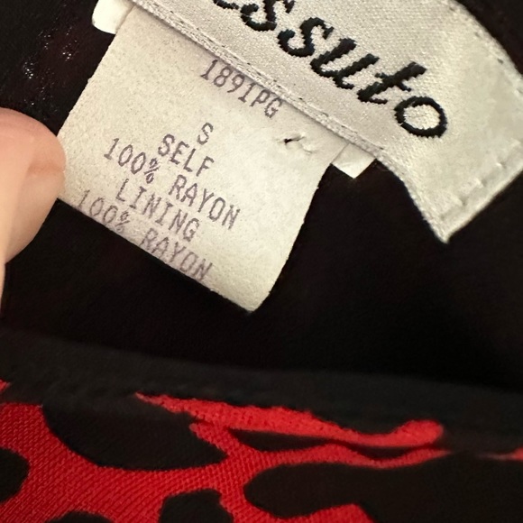 FINAL SALE Tessuto One Shoulder High-Low Dress, size S - Picture 3 of 5